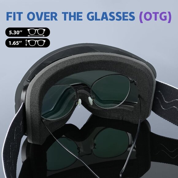 Ski Goggles Over Glasses Anti-Fog - Picture 4 of 6